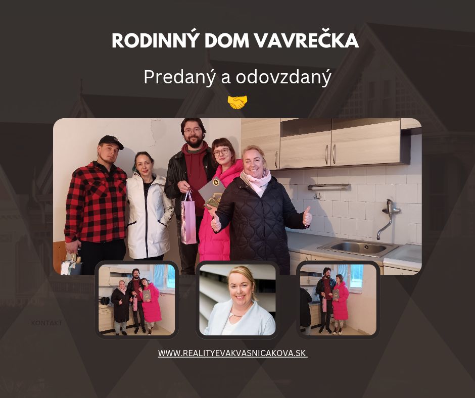 Rodinný dom Vavrečka - Gratulácie Zuzke a Milanovi k ich novému domovu